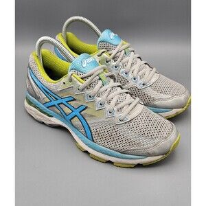 Asics GT-2000 4 Womens 7 Wide Shoes Running Walking Sneaker Silver Blue T657N
